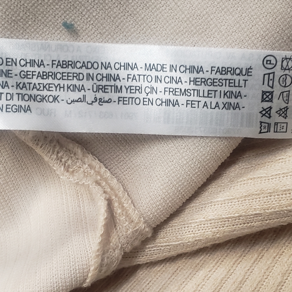 Zara Cream Ribbed Quarter-Zip Sweater Set - Picture 11 of 12